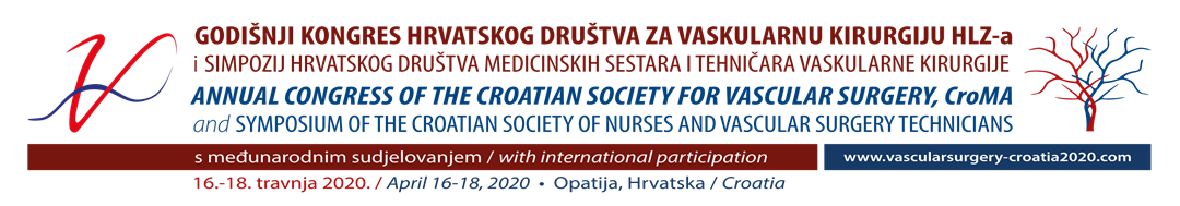 Godišnji Kongres Hrvatskog društva za vaskularnu i Simpozij HDMSTVK, 16. - 18. 4. 2020.
